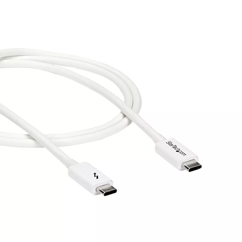 StarTech.com Καλώδιο Thunderbolt 3 – 20 Gbit/s – 1 m – Λευκό – Συμβατό με Thunderbolt, USB και DisplayPort