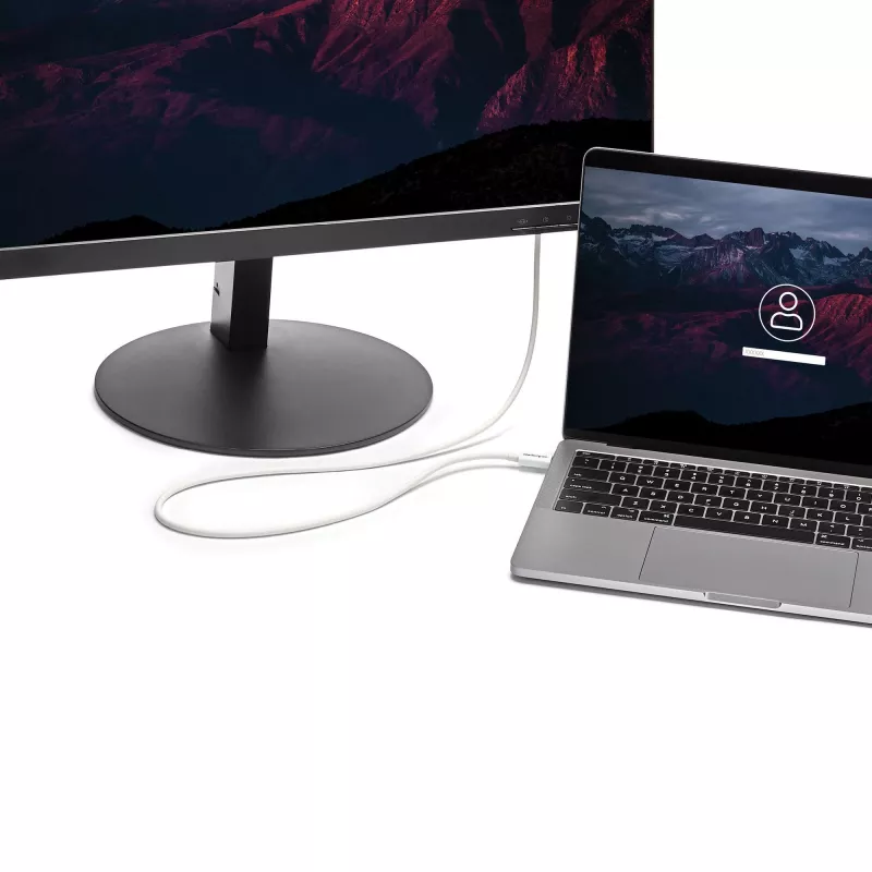 StarTech.com Καλώδιο Thunderbolt 3 – 20 Gbit/s – 1 m – Λευκό – Συμβατό με Thunderbolt, USB και DisplayPort