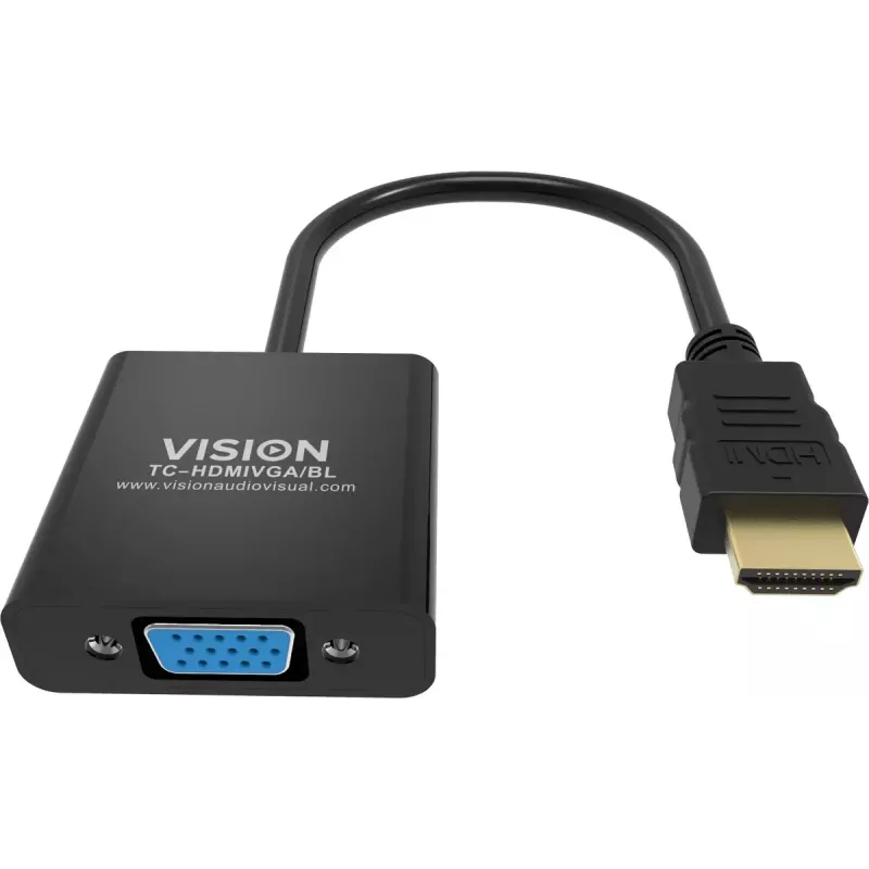 Αντάπτορας καλωδίου βίντεο Vision TC-HDMIVGA/BL