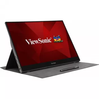 Viewsonic TD1655 Οθόνη υπολογιστή 39,6 cm (15,6 ίντσες) 1920 x 1080 Pixel Full HD LED Οθόνη αφής Πολλαπλών χρηστών Μαύρο, Ασημί