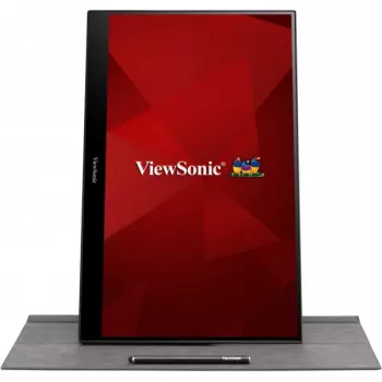 Viewsonic TD1655 Οθόνη υπολογιστή 39,6 cm (15,6 ίντσες) 1920 x 1080 Pixel Full HD LED Οθόνη αφής Πολλαπλών χρηστών Μαύρο, Ασημί
