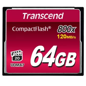 Μνήμη Flash Transcend 64 GB CompactFlash 800x TS64GCF800