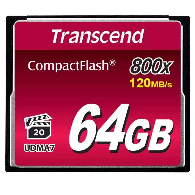 Μνήμη Flash Transcend 64 GB CompactFlash 800x TS64GCF800