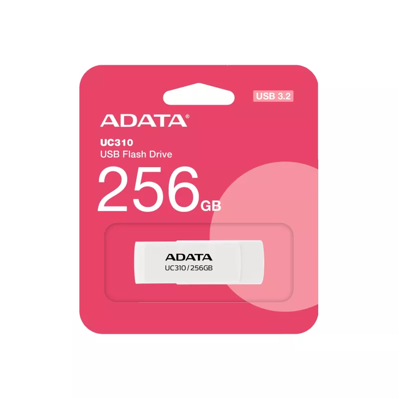ADATA UC310 μονάδα flash USB 256 GB, USB-A 3.2 Gen 1, λευκή