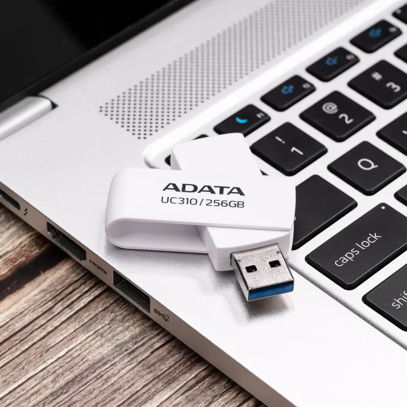 ADATA UC310 μονάδα flash USB 256 GB, USB-A 3.2 Gen 1, λευκή