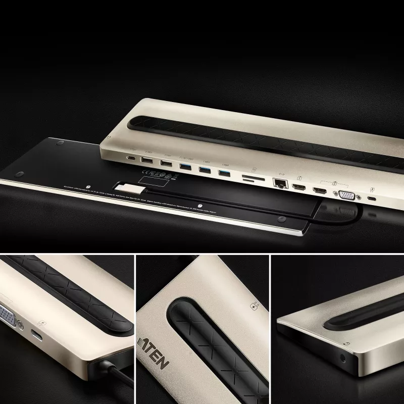 ATEN USB-C Multiport-Dock με Power Pass-Through