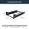 StarTech.com 3U σταθερές 19-ιντσών Universal-Server-Rackschienen με ρυθμιζόμενο βάθος