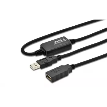 Microconnect USB2.0AAF05A Καλώδιο USB USB 2.0 5 m USB A μαύρο