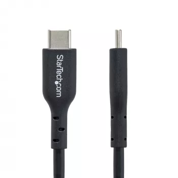 StarTech.com 4m Καλώδιο φόρτισης USB-C, Φόρτιση & Συγχρονισμός, 60W (3A) PD, Καλώδιο φόρτισης laptop USB 2.0, επένδυση TPE – Μαύρο καλώδιο φόρτισης USB-C