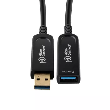 Microconnect USB3.0AAF20AOP Καλώδιο USB USB 3.2 Gen 1 (3.1 Gen 1) 20 m USB A μαύρο