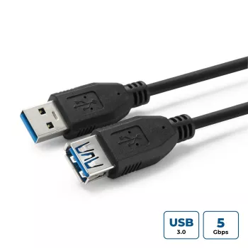 Microconnect USB3.0AAF3B Καλώδιο USB USB 3.2 Gen 1 (3.1 Gen 1) 3 m USB A μαύρο