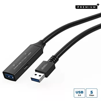Microconnect USB3.0AAF5A Καλώδιο USB USB 3.2 Gen 1 (3.1 Gen 1) 5 m USB A μαύρο