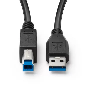Microconnect USB3.0AB05B Καλώδιο USB USB 3.2 Gen 1 (3.1 Gen 1) 0,5 m USB A USB B μαύρο