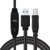Microconnect Active USB3.0 A-B 7m M-M Μαύρο καλώδιο 5 Gbit/s