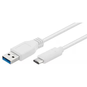 Microconnect USB3.1CA02W Καλώδιο USB USB 3.2 Gen 1 (3.1 Gen 1) 0,2 m USB-C USB-A λευκό