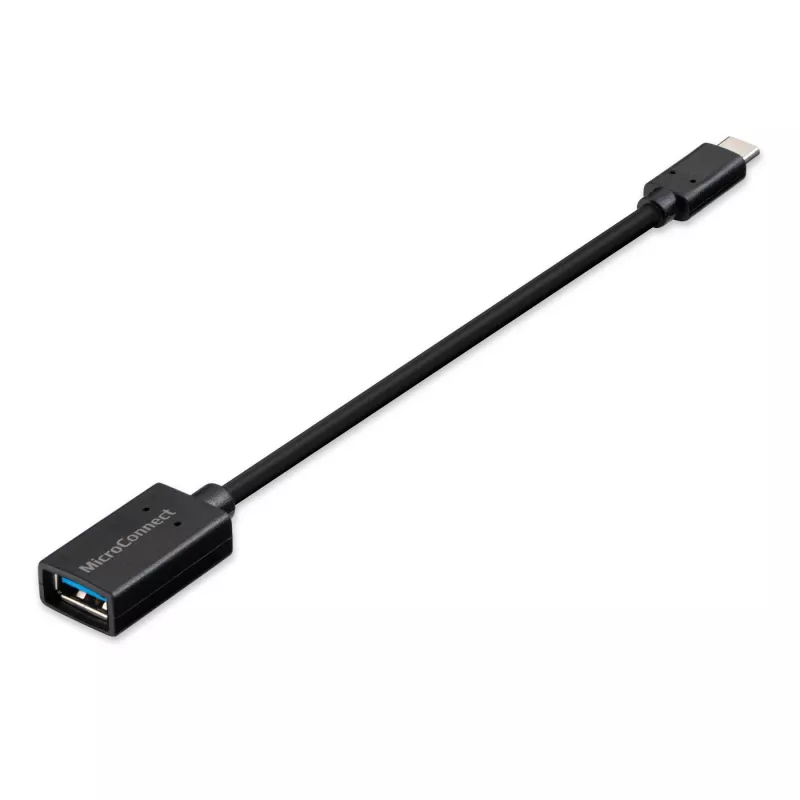 Microconnect USB3.1CAF02 Καλώδιο USB USB 3.2 Gen 1 (3.1 Gen 1) 0,2 m USB-C USB-A μαύρο