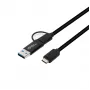 Microconnect USB3.1CCA1 Καλώδιο USB USB 3.2 Gen 1 (3.1 Gen 1) 1 m USB C Μαύρο