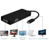 Microconnect USB3.1CCOM10 Προσαρμογέας γραφικών USB 3840 x 2160 Pixel Μαύρο