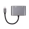 Microconnect USB3.1CETHPDBA Προσαρμογέας καλωδίου Προσαρμογέας USB C RJ-45 Μαύρο