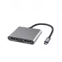 Microconnect USB3.1CHDMIX2 Προσαρμογέας γραφικών USB Μαύρο