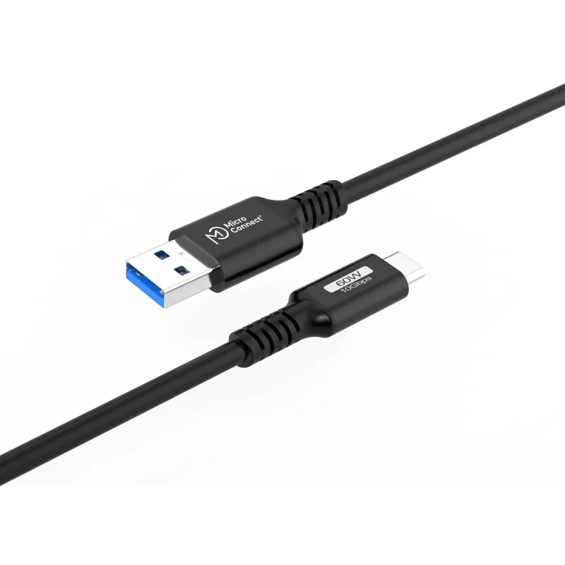Microconnect USB3.2AC05 Καλώδιο USB USB 3.2 Gen 2 (3.1 Gen 2) 0,5 m USB C USB A Μαύρο
