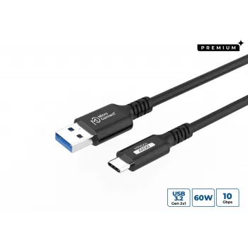 Microconnect USB3.2AC1 Καλώδιο USB USB 3.2 Gen 2 (3.1 Gen 2) 1 m USB C USB A Μαύρο