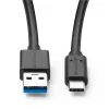 Microconnect USB3.2CA0.25 Καλώδιο USB USB 3.2 Gen 2 (3.1 Gen 2) 0,25 m USB A USB C Μαύρο