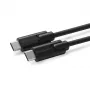 Microconnect USB3.2CC0.5 καλώδιο USB-C σε USB-C, USB 3.2 Gen 2, 0,5 m, 100 W, 4K 60 Hz, μαύρο