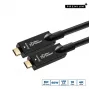 Microconnect USB3.2CC10OP υβριδικό ενεργό οπτικό καλώδιο USB-C σε USB-C, USB 3.2 Gen 2, 10 m, 4K 60 Hz, μαύρο