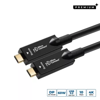 Microconnect USB3.2CC12OP Καλώδιο USB USB 3.2 Gen 2 (3.1 Gen 2) 12,5 m USB-C μαύρο