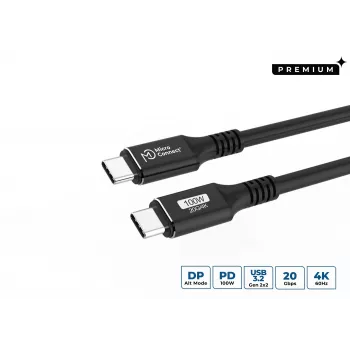 Microconnect USB3.2CC5 Καλώδιο USB USB 3.2 Gen 2 (3.1 Gen 2) 5 m USB-C μαύρο