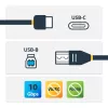 StarTech.com USB31CB1M καλώδιο USB-C σε USB-B, USB 3.2 Gen 2 (3.1 Gen 2), 10 Gbps, 60 W, 1 m, μαύρο