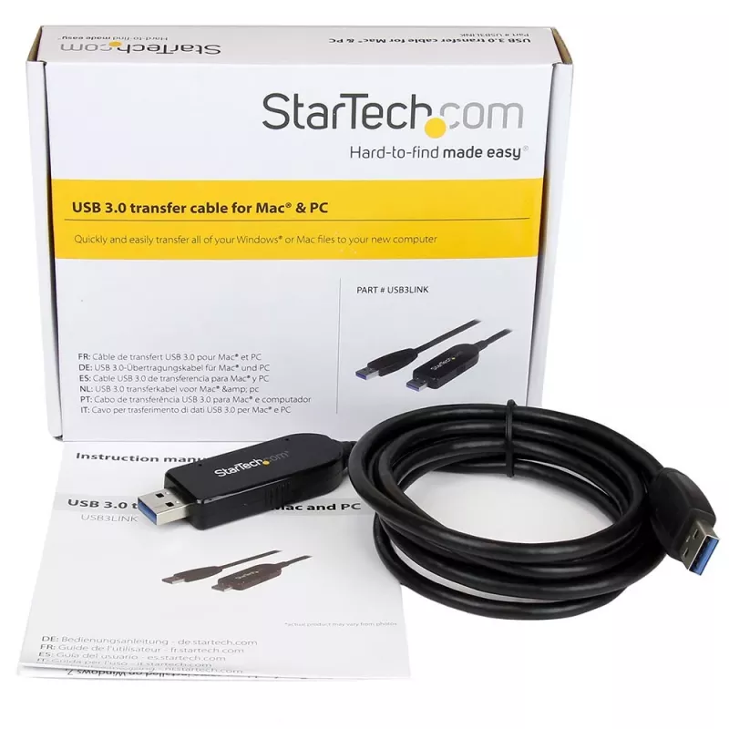 StarTech.com Καλώδιο μεταφοράς δεδομένων USB 3.0 για Mac και Windows, 2 m