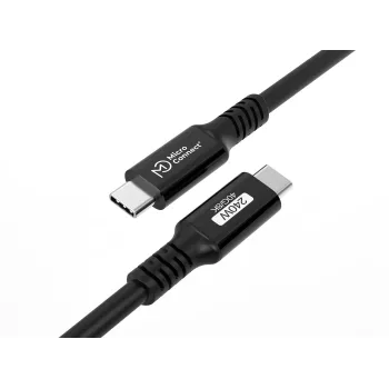 Καλώδιο USB MicroConnect USB4CC15-240W 1,5 m USB-C 40 Gbit/s μαύρο