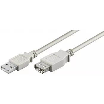 Microconnect USBAAF05 Καλώδιο USB USB 2.0 0,5 m USB A γκρι