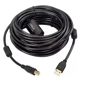 Microconnect USBAB15B-ACTIVE Καλώδιο USB USB 2.0 15 m USB A USB B μαύρο