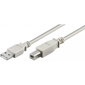 Microconnect USBAB5 Καλώδιο USB USB 2.0 5 m USB A USB B γκρι