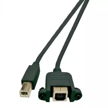 Microconnect USBABF1PANEL2 Καλώδιο USB USB 2.0 1,8 m USB A USB B μαύρο
