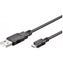 Microconnect USBABMICRO3 Καλώδιο USB USB 2.0 3 m USB A Micro-USB B μαύρο