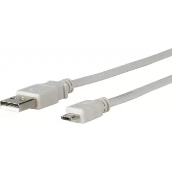 Microconnect USBABMICRO3G Καλώδιο USB USB 2.0 3 m USB A Micro-USB B γκρι