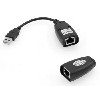 Microconnect USBEXT60M Επεκτατής δικτύου πομπός & δέκτης δικτύου μαύρο