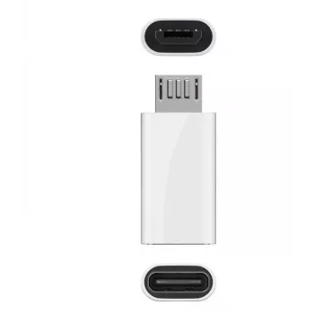 Microconnect USBMICROUSBC Προσαρμογέας καλωδίου Micro-USB B σε USB C λευκό