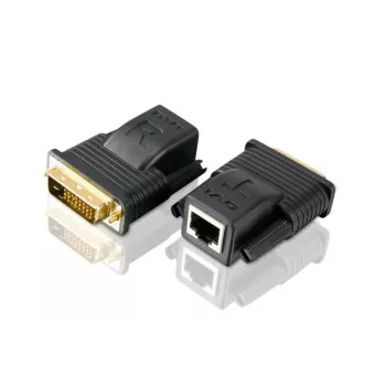 ATEN Mini DVI μέσω Cat5e/6 Video-Extender (20 m), 1920 x 1080 Pixel, AV πομπός & δέκτης, 20 m, ενσύρματο, μαύρο, HDCP