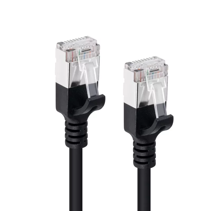 Microconnect V-FTP6A02S-λεπτό καλώδιο δικτύου Μαύρο 2 m Cat6a U/FTP (STP)