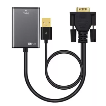 Microconnect VGAHDMI καλώδιο VGA 0,15 m VGA (D-Sub) μαύρο