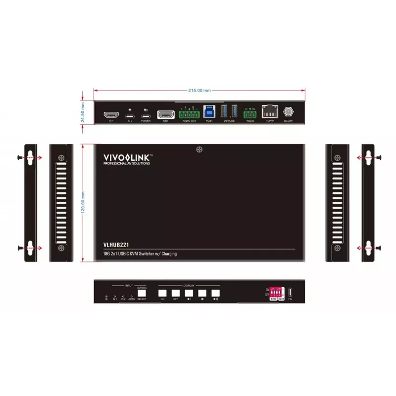 Vivolink VLHUB221 προσαρμογέας γραφικών USB