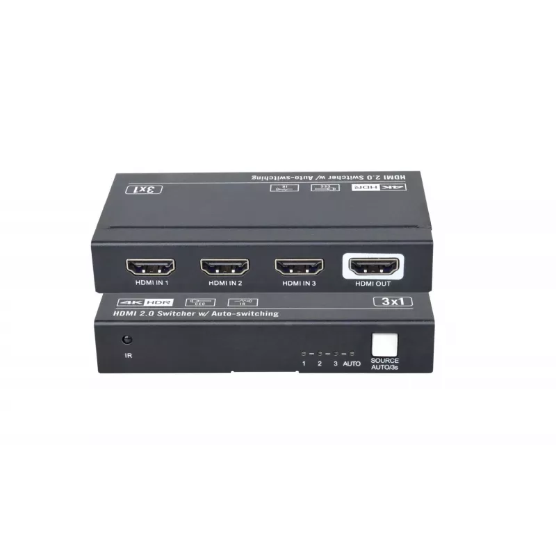 Διακόπτης βίντεο HDMI Vivolink VLSW131 3840x2160 60fps Μαύρο