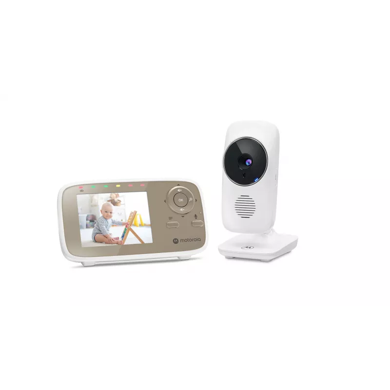 Motorola VM483 Βίντεο babyphone 300 m FHSS Χρυσό, Λευκό