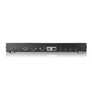 ATEN Διακόπτης HDMI 4 θυρών Dual View, HDMI, Μέταλλο, Μαύρο, 15 m, 480p, 720p, 1080i, 1080p, 6,75 Gbit/s