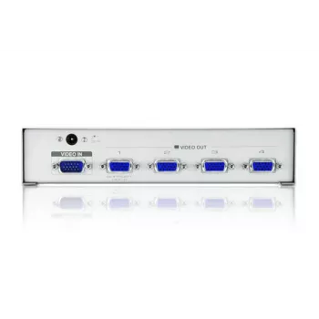 ATEN Διαχωριστής βίντεο VGA 4 θυρών (350 MHz), VGA, 4x VGA, 1920 x 1440 Pixel, Ασημί, Μέταλλο, 30 m